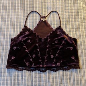 En Creme beaded crop top